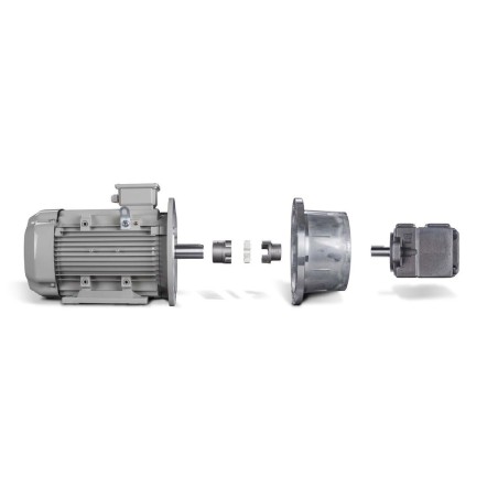 Aluminium Pumpenträger und Stahl Klauenkupplungen PT/RV