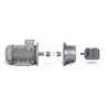 Aluminium Pumpenträger und Stahl Klauenkupplungen PT/RV