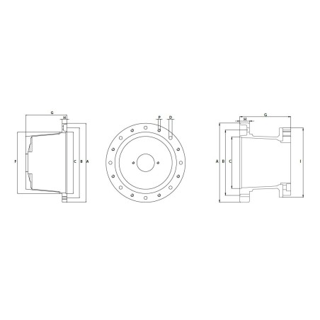Aluminium Pumpenträger und Stahl Klauenkupplungen PT/RV