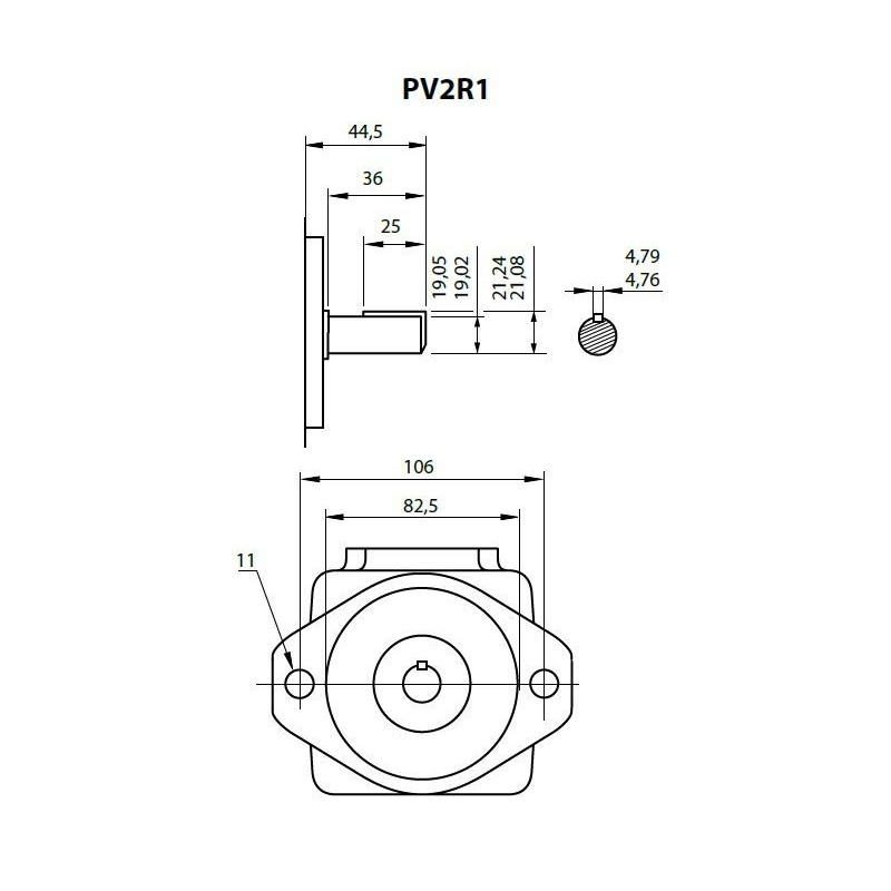 Aluminium Pumpenträger und Stahl Klauenkupplungen PT/RV