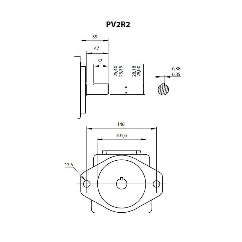 Aluminium Pumpenträger und Stahl Klauenkupplungen PT/RV