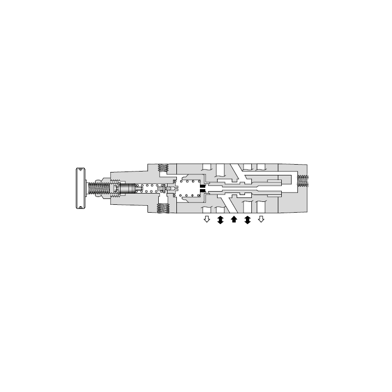 Druckminderventil für geringe Druckeinstellung Cetop 05 - NG10 Yuken Hydraulics