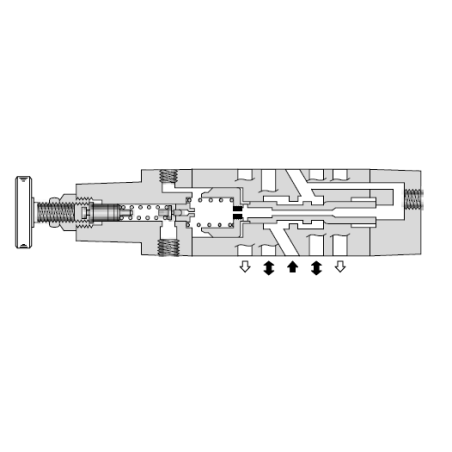 Druckminderventil für geringe Druckeinstellung Cetop 05 - NG10 Yuken Hydraulics