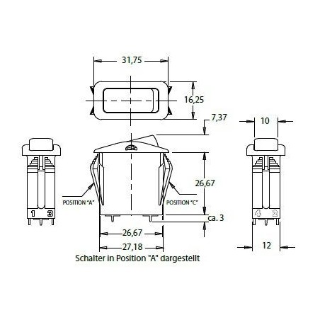Joystick P Serie Druckschalter Walvoil