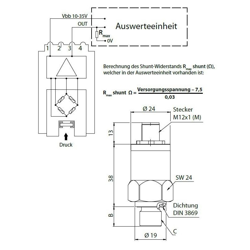 Druckmessumformer PTE ELETTROTEC