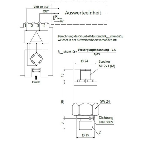 Druckmessumformer PTE ELETTROTEC