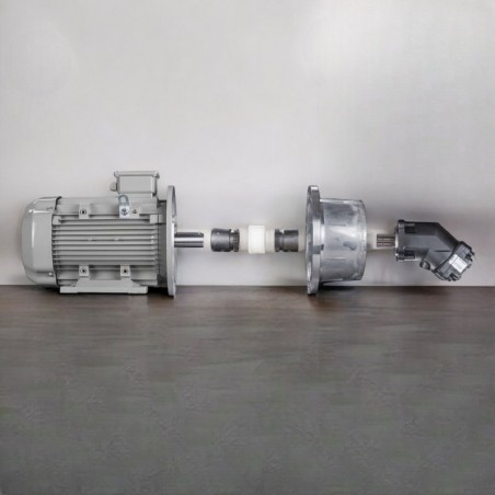 Aluminium Pumpenträger und Stahl Bogenzahnkupplungen TH, Länge: 170mm