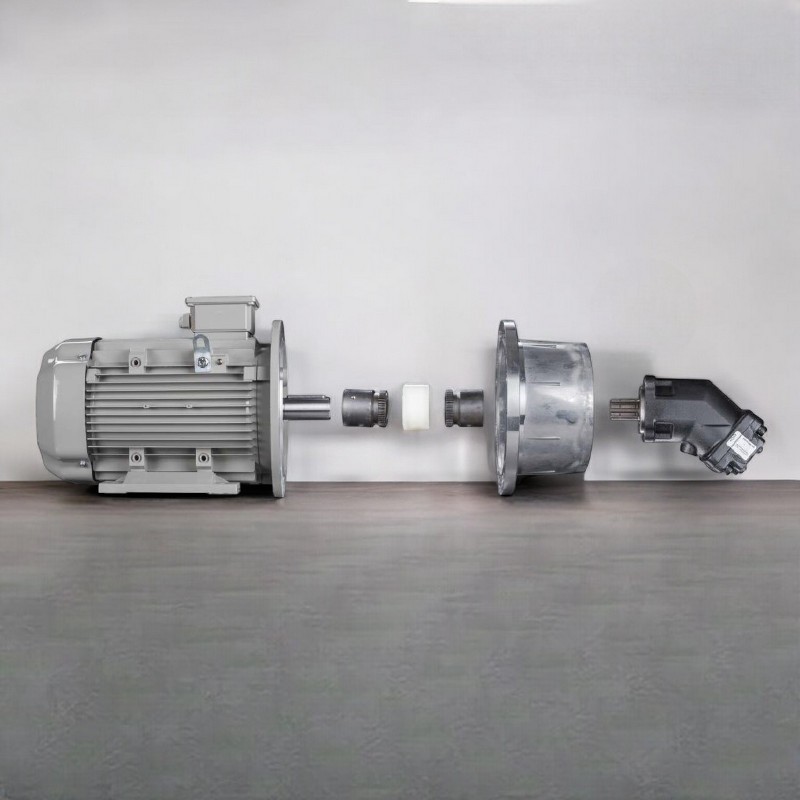 Aluminium Pumpenträger und Stahl Bogenzahnkupplungen TH, Länge: 170mm
