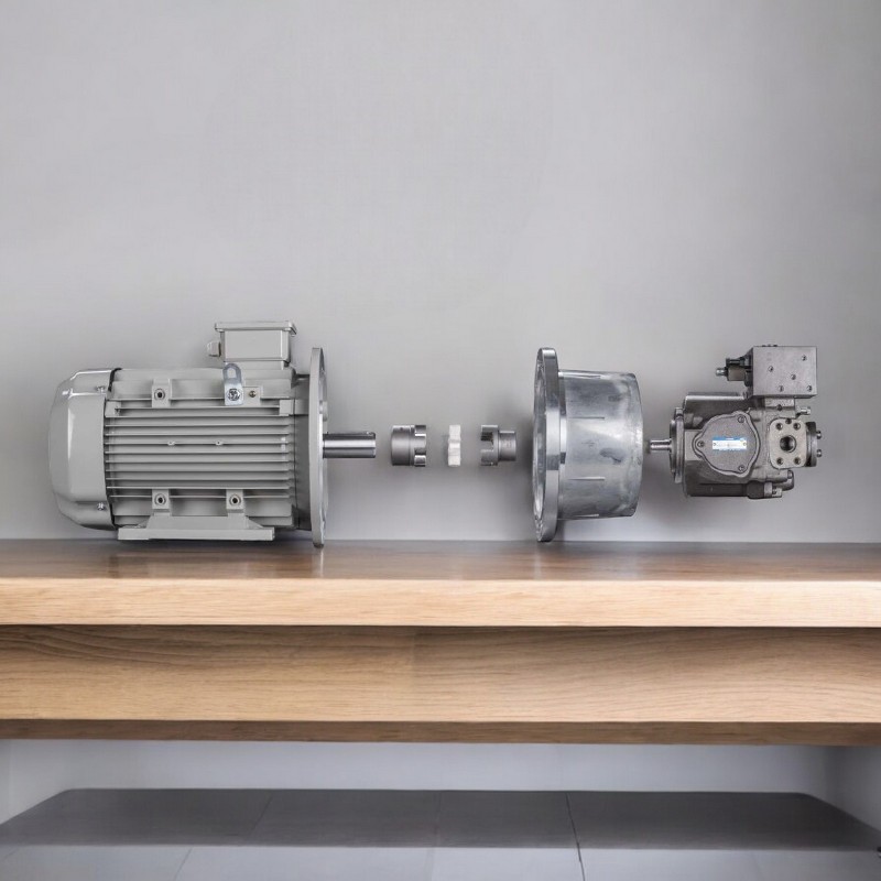 Aluminium Pumpenträger und Stahl Klauenkupplungen PT