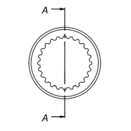 Kupplungsnaben / Buchsen innen verzahnt 1-3/8" Hydraulic Master