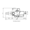 SDM122 / DLM122, Frontladerventil 80 l/min, Konstant-/LS-Pumpe - Walvoil