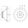 Aluminium Pumpenträger und Stahl Bogenzahnkupplungen TH, Länge: 170mm