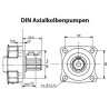 Aluminium Pumpenträger und Stahl Bogenzahnkupplungen TH, Länge: 170mm