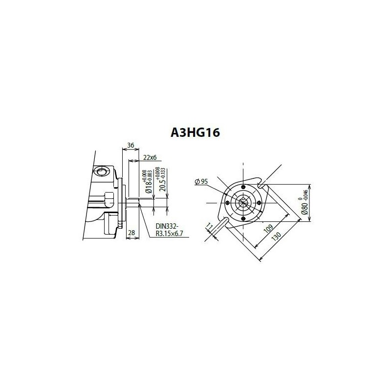 Aluminium Pumpenträger und Stahl Klauenkupplungen PT Hydraulic Master