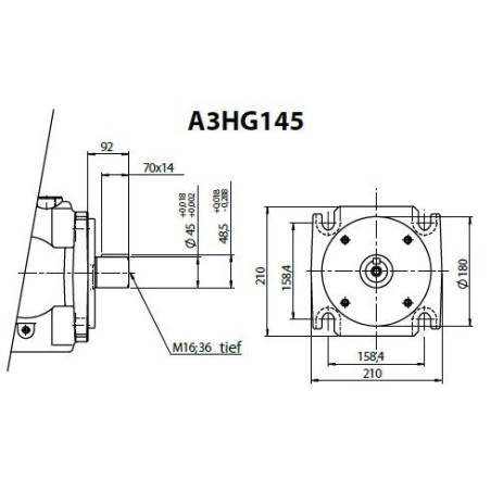 Aluminium Pumpenträger und Stahl Klauenkupplungen PT Hydraulic Master
