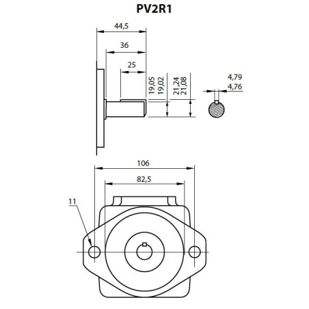 Aluminium Pumpenträger und Stahl Klauenkupplungen PT/RV Hydraulic Master
