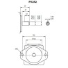 Aluminium Pumpenträger und Stahl Klauenkupplungen PT/RV Hydraulic Master