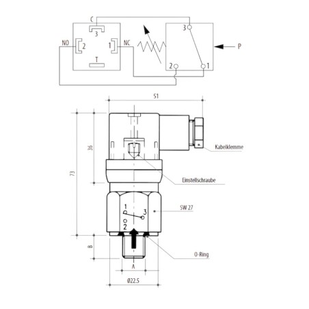 Druckschalter – einstellbar Wechsler PSK ELETTROTEC