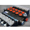 Monoblock-wegeventil 5-spool 50 L/Min 12VDC + Steuertafel