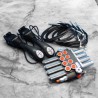 Monoblockventil 4 Funktionen + 4 Schwimm Abschnitte 40 l/min 2 Joysticks Mit Tasten