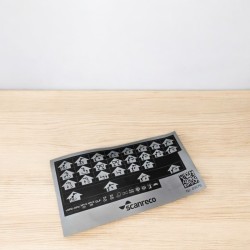 Aufkleber mit Funktionen für den Sender Scanreco G2B Mini Linear Pad, Version 45676