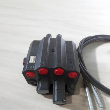 Front Loader Valve 90 l/min 2 Sections without LS, Open Center