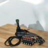 4 positions joystick 7 buttons + Monoblock Vave 5-spool hydraulic solenoid 50 l/min 13GPM 24VDC