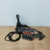 4 positions joystick 7 buttons + Monoblock Vave 5-spool hydraulic solenoid 80 l/min 13GPM 24VDC