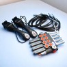 Steuerventil 4 Funktionen + 4 Schwimm Abschnitte 40 l/min 2 Joysticks Mit Tasten