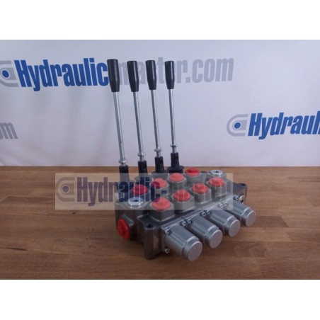 Monoblock-wegeventil Q95 4 Sektionen 120 l/min mit Hebel