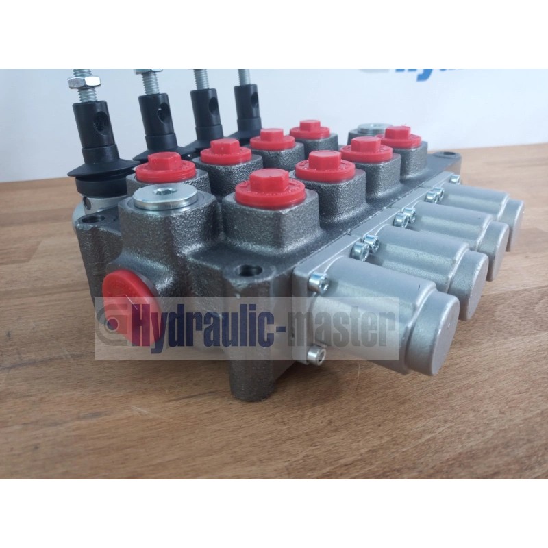 Monoblock-wegeventil Q95 4 Sektionen 120 l/min mit Hebel
