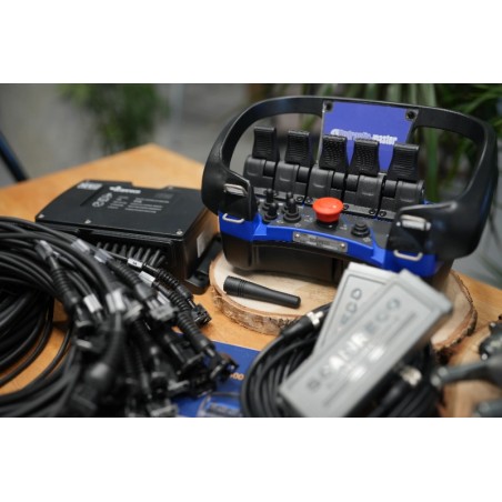Scanreco RC 400 Fernbedienung mit 5 Funktionen + DPX100 Ventil 12 V für Baumstumpffräse
