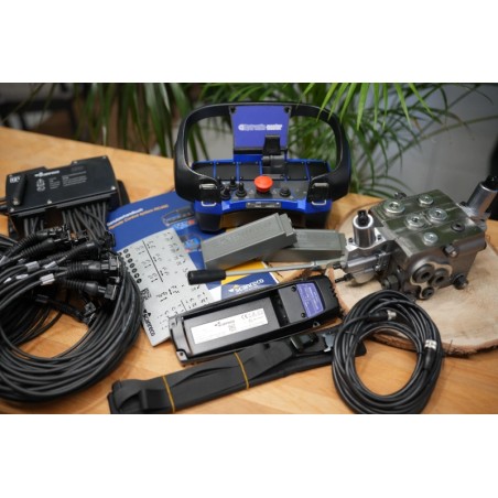 Walvoil DPX100 1-Wege-Proportionalventil + Scanreco Mini G2B Fernbedienung