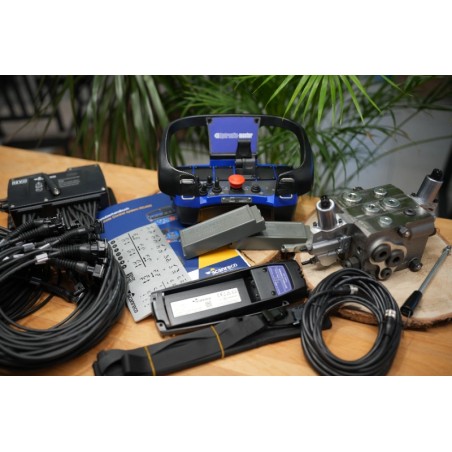 Walvoil DPX100 1-Wege-Proportionalventil + Scanreco Mini G2B Fernbedienung