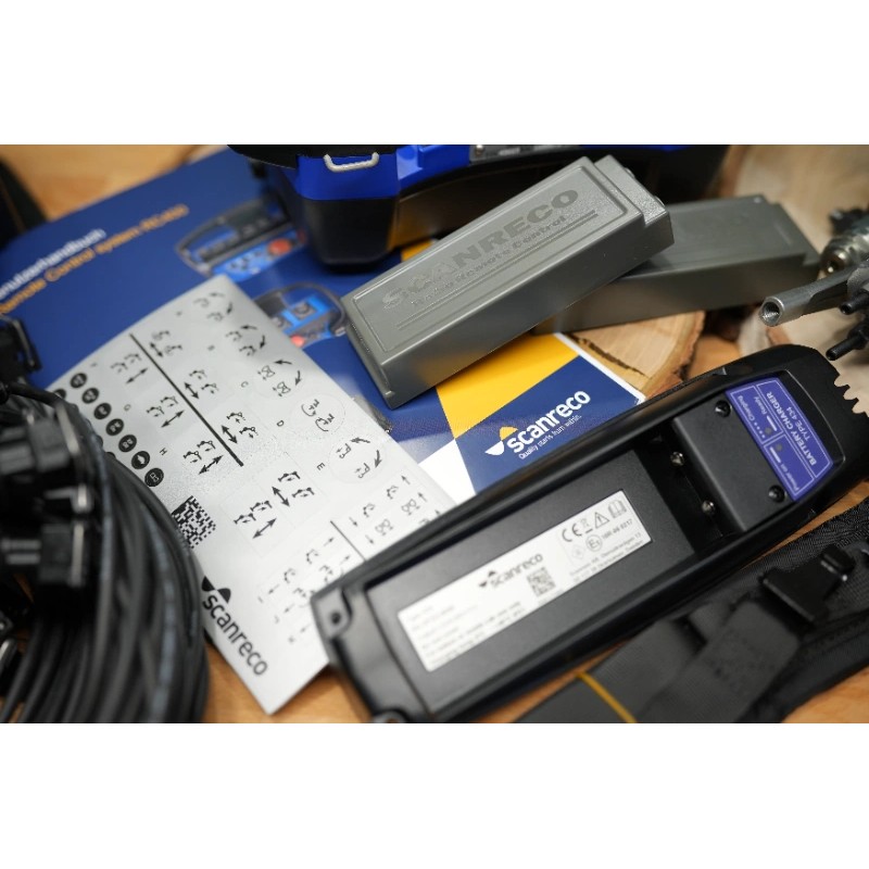 Walvoil DPX100 1-Wege-Proportionalventil + Scanreco Mini G2B Fernbedienung