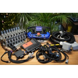 2 Mini-Joysticks Otto & Funksteuerung von Scanreco, Kranfernsteuerung Palfinger, Palms mit Walvoil DPX 100