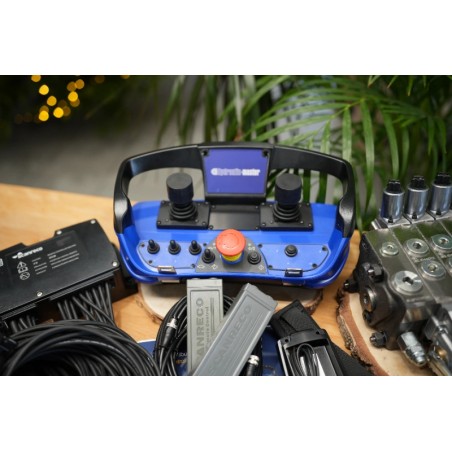 Walvoil DPX 100 6-Wege-Ventil + RC 400 Maxi mit 2 Joysticks