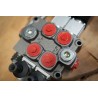 Elektromagnetisches Steuerventil Q75 2 -Spool, 90 L/Min  Elektrisch Solenoid 24V + Hebel