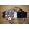Elektromagnetisches Steuerventil Q75 2 -Spool, 90 L/Min  Elektrisch Solenoid 24V + Hebel