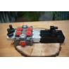 Elektromagnetisches Steuerventil Q75 2-Spool, 90 L/Min  Elektrisch Solenoid 12V + Hebel