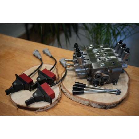 Walvoil DPX100 3-Funktions-Vollproportionalventil, 12 V, Plug & Play