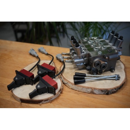 Walvoil DPX100 3-Funktions-Vollproportionalventil, 12 V, Plug & Play