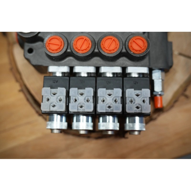 Hydraulikventil 4-Wege-Hydraulikmagnet 80 L/Min 24VDC