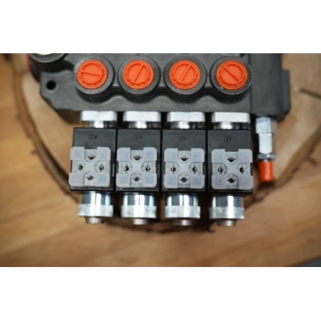 Hydraulikventil 4-Wege-Hydraulikmagnet 80 L/Min 24VDC