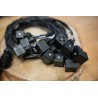 4 Postion Joystick With  Buttons For 5 Spool Valve 12/24 V On/Off DIN Plugs Complete Wires Kit