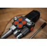HYDRAULIKVENTIL 40 L/MIN (11GPM) 2 SEKTIONEN MIT JOYSTICK + SCHWIMMFUNKTION FÜR KOYKER LADER