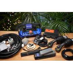 CanBus 2 Joysticks mit Funksteuerung Scanreco G3 12V Forstkran Palms Farma BMF KTS
