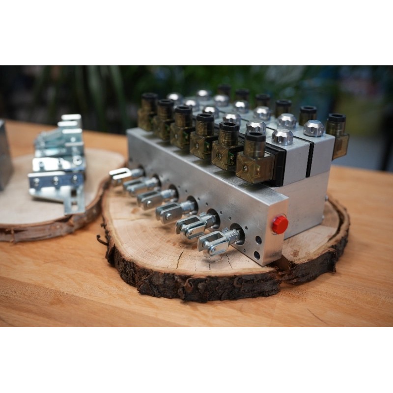 Funk-Nachrüstsystem für Ladekran 12 VDC/24/VDC Arbeitsdruck 30bar Scanreco