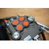 Hydraulik-steuerventil Kit 3 Funktionen Doppeltwirkend Traktor Lader  Joystick  80 l/min