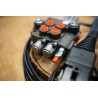 Hydraulik-steuerventil Kit 3 Funktionen Doppeltwirkend Traktor Lader  Joystick  80 l/min